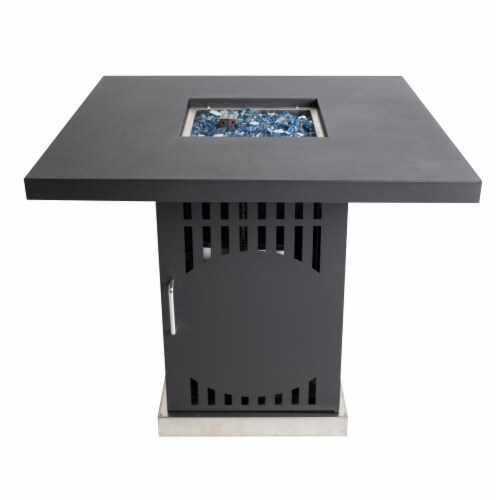 Pleasant Hearth Halifax Gas Fire Pit Table Perspective: front