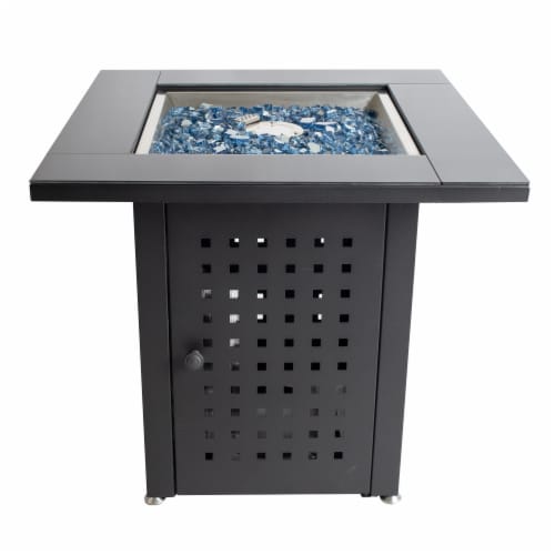 Pleasant Hearth Lockwood Gas Fire Pit Table Perspective: front