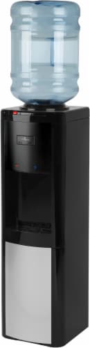 Vitapur Stainless Steel Top Load Water Dispenser - Black/Silver Perspective: front