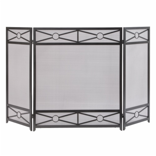 Pleasant Hearth Sheffield Fireplace Screen Perspective: front