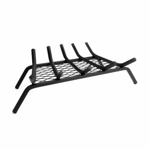 Pleasant Hearth 5-Bar Steel Log Grate with Ember Retainer Perspective: front