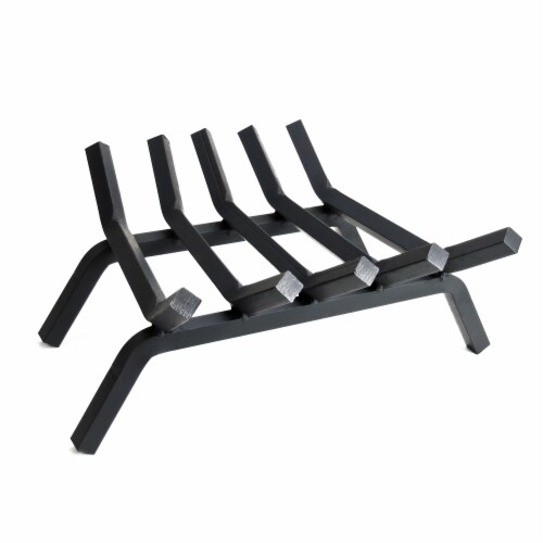 Pleasant Hearth 5-Bar Steel Grate - Black Perspective: front