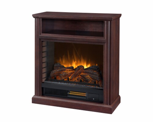 Pleasant Hearth Parkdale Mobile Infrared Media Electric Fireplace - Cherry Perspective: front