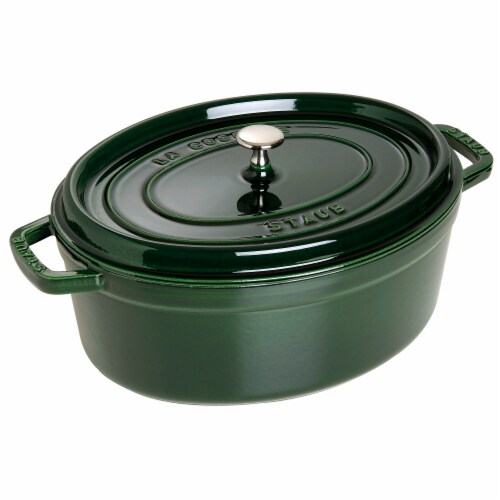 Staub Enameled Cast Iron Wide Oval Dutch Oven, 6 1/2-Qt