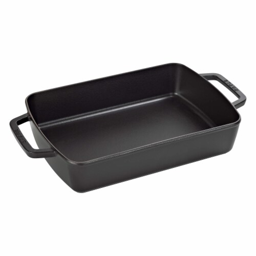 Staub Cast Iron 12 inch x 8 inch Roasting Pan Matte Black 12 x 8 Harris Teeter