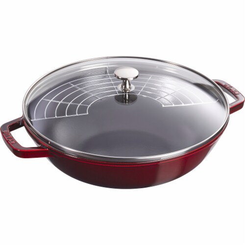 Staub Cast Iron 4.5-qt Perfect Pan - Grenadine Perspective: front