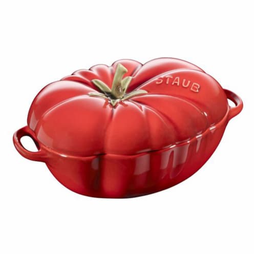 Staub Ceramic 16-oz Petite Tomato Cocotte - Cherry Perspective: front
