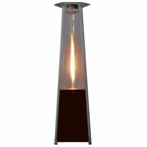 AZ Patio Heaters HLDS01-CGTHG Commercial Bronze Glass Tube Patio Heater Perspective: front