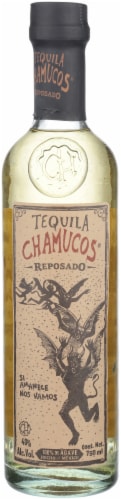 Chamucos Reposado Tequila Perspective: front