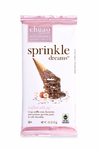 Chuao Chocolatier® Sprinkle Dreams™ Chocolate Bar Perspective: front