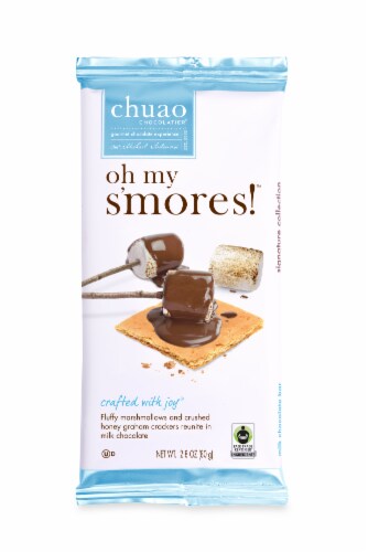 Chuao Chocolatiers® Oh My Smores Chocolate Bar Perspective: front