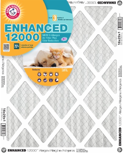 Arm and Hammer Enhanced 12000 Allergen Air Filter Perspective: front