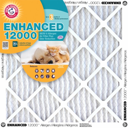 Arm and Hammer Enhanced 12000 Allergen Air Filter Perspective: front