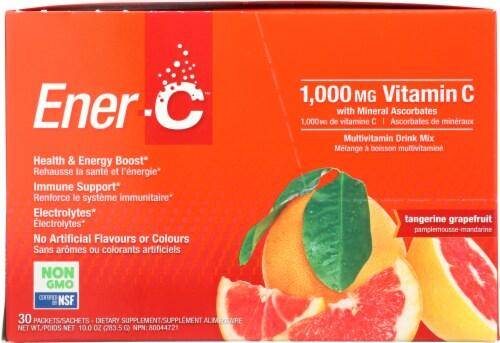 Ener C Vitamin C Tangerine Grapefruit Flavor Packets 1000mg 30 Count 10 Oz Ralphs