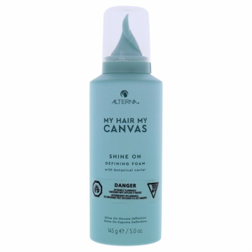 My Hair My Canvas Shine On Defining Foam by Alterna for Unisex - 5 oz Foam Perspective: front