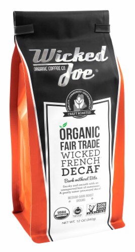 Wicked Joe® Wicked French Decaf Ground Coffee Perspective: front