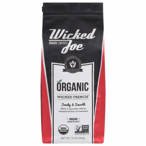 Wicked Joe® Wicked French® Organic Ground Coffee Perspective: front
