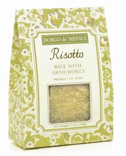 Borgo de' Medici Risotto Rice with Artichokes Perspective: front