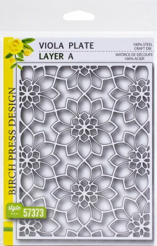 Birch Press Designs Dies-Viola Plate Layer Set Perspective: front