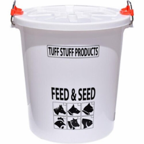 Tuff Stuff Products 458168895 FS26 26.5 gal Feed & Seed Storage with Lid Perspective: front