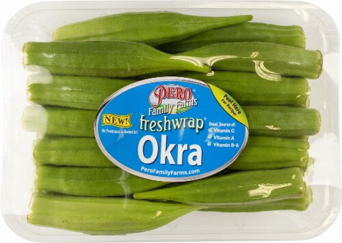 Pero Family Farms Freshwrap Okra Perspective: front
