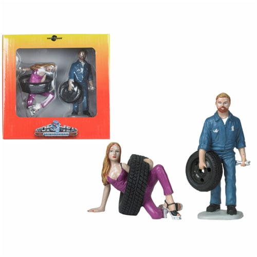 Motorhead Miniatures MH769 1-18 Scale Gary & Val Figurines Set - 2 Piece Perspective: front