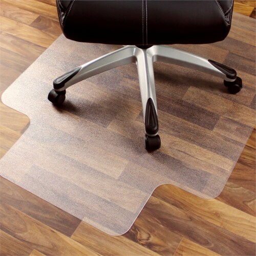 60 x 48 Polycarbonate Lipped Chair Mat For Hard Floor 1 Baker s