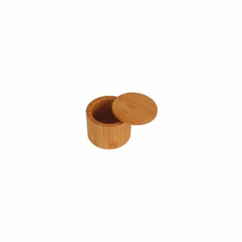 Totally Bamboo Round Salt Box Perspective: front