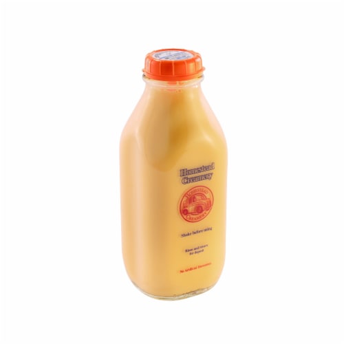 Homestead Creamery All Natural Orange Milk Perspective: front