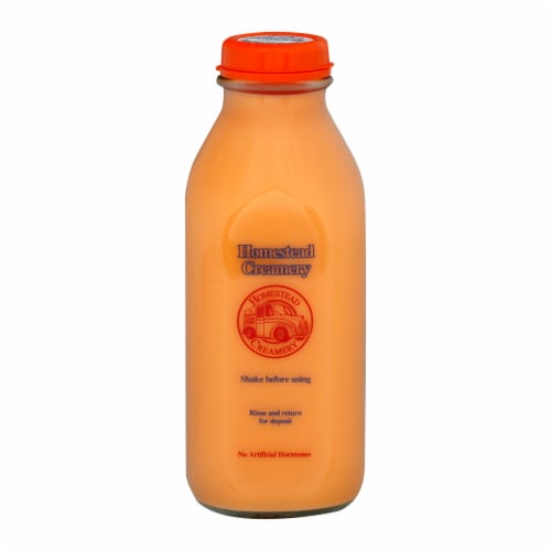 Homestead Creamery Whole Orange Cream Milk, 1 qt - Fry’s Food Stores