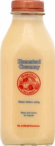 Homestead Creamery All Natural Eggnog Perspective: front