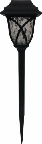 Crosslight Collin Solar Pathway Light - Black Perspective: front