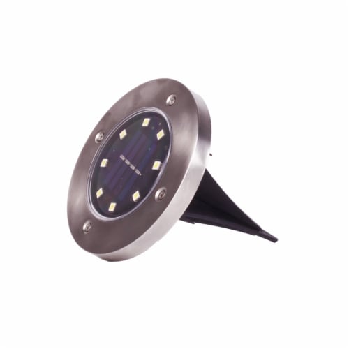 Crosslight Solar Disc Pathway Lights Perspective: front
