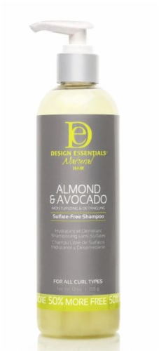 Design Essentials Natural Hair Almond & Avocado Sulfate-Free Shampoo Perspective: front