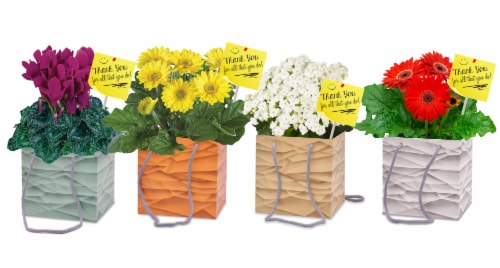 Admin Day Blooming Thank You Bag - Assorted Perspective: front