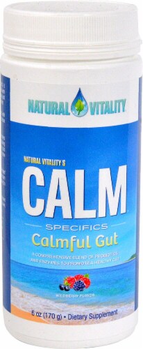 Natural Vitality  Calm Specifics Calmful Gut   Wildberry Perspective: front
