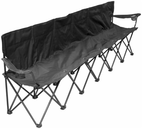 Creative Outdoor Six Person Bench Perspective: front