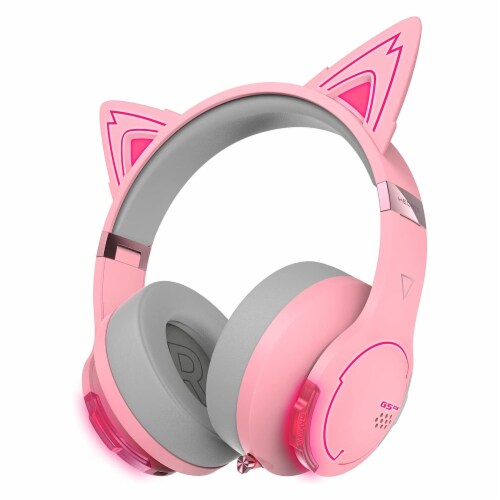 Edifier G5BT CAT Wireless Bluetooth Wired Cat Ear Gaming Headset with Mic Pink 1 Foods Co