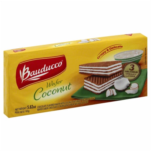Bauducco  Wafer Cookies  Coconut Perspective: front