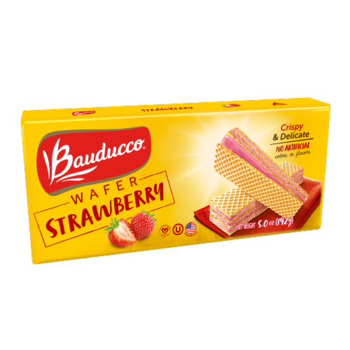 Bauducco® Strawberry Wafer Cookies Perspective: front