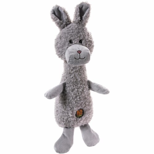 Charming Pet 61383S Bunny - Scruffles Pet Toy, Small - 3.5 x 5.5 x 11 in. Perspective: front