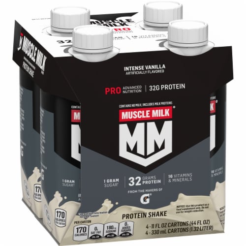 Muscle Milk® Pro Series Non-Dairy Intense Vanilla Protein Shake Multipack Perspective: front