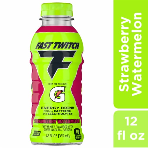 Fast Twitch Energy Drink by Gatorade® Strawberry Watermelon Perspective: front