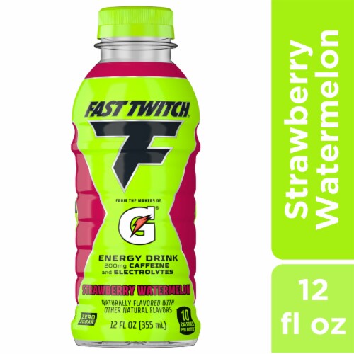 Fast Twitch Energy Drink by Gatorade® Strawberry Watermelon Perspective: front