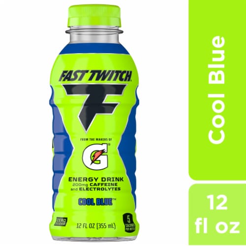 Fast Twitch Energy Drink by Gatorade® Cool Blue Perspective: front