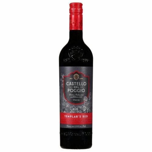Castello Del Poggio Templar's Red Red Wine Perspective: front