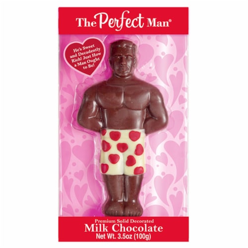 Treat Street The Perfect Man® Solid Decorated Milk Chocolate Valentine Candy