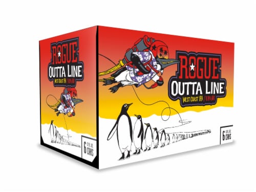 Rogue® Outta Line West Cast IPA Beer Perspective: front