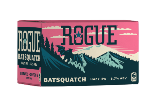 Rogue® Batsquatch Hazy IPA Beer Perspective: front