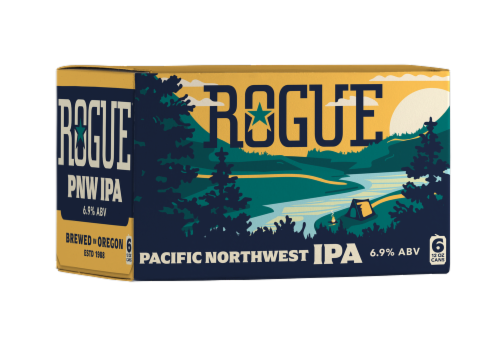 Rogue Pacific Northwest IPA Craft Beer Perspective: front
